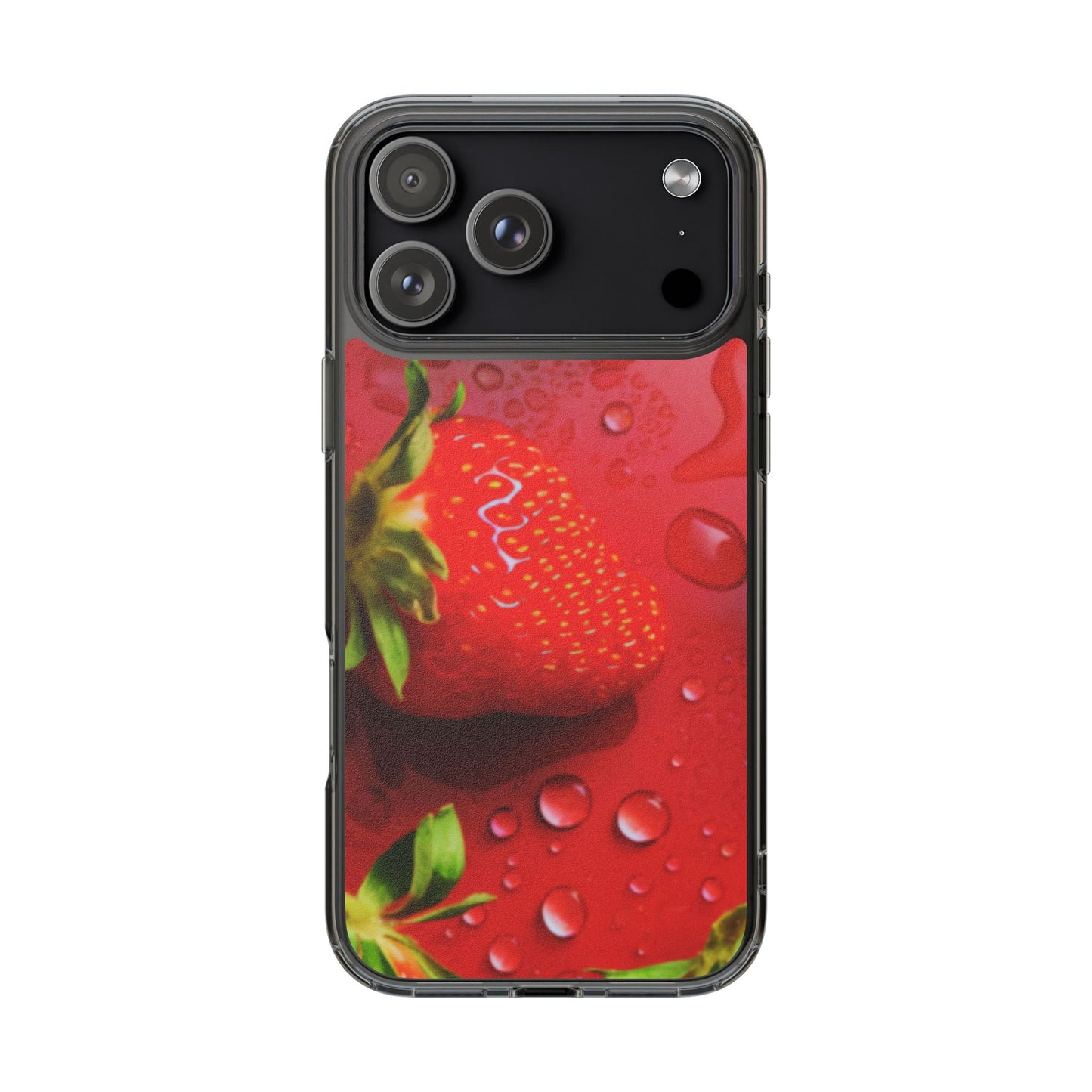 Clear Phone Case – Strawberry Drip