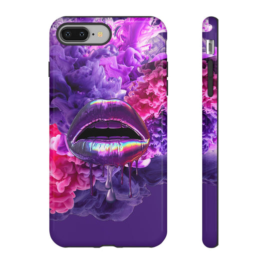 Protective Phone Case – Purple Haze Lips