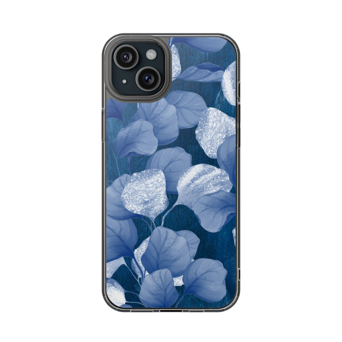 Clear Phone Case – October Blues – Compatible with iPhone 13–17 & Samsung Galaxy S25–S26 Series