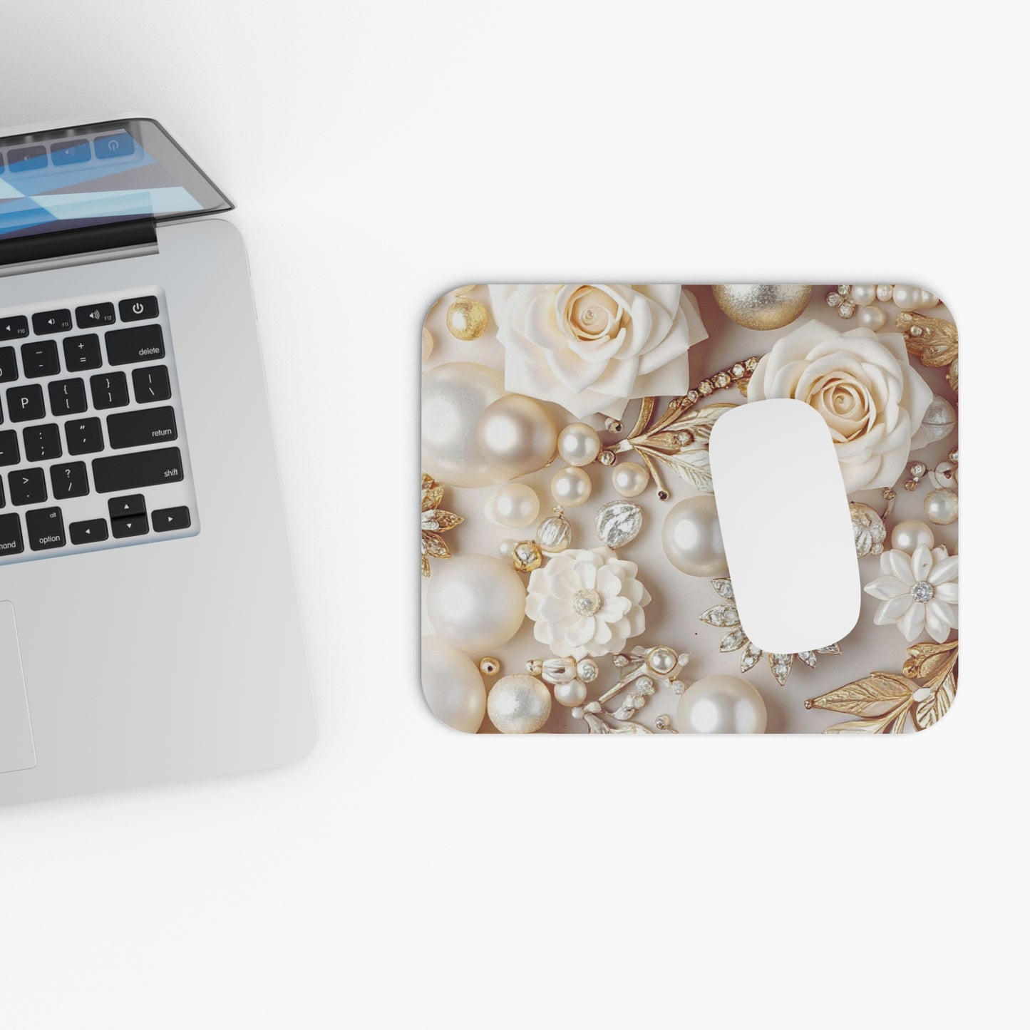 Mouse Pad – Ivory Opulence