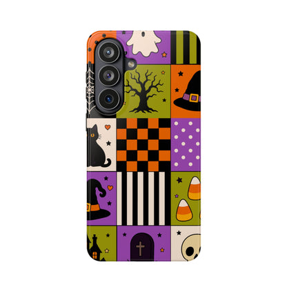 Wireless-Charging Compatible Case – Spooky Patchwork