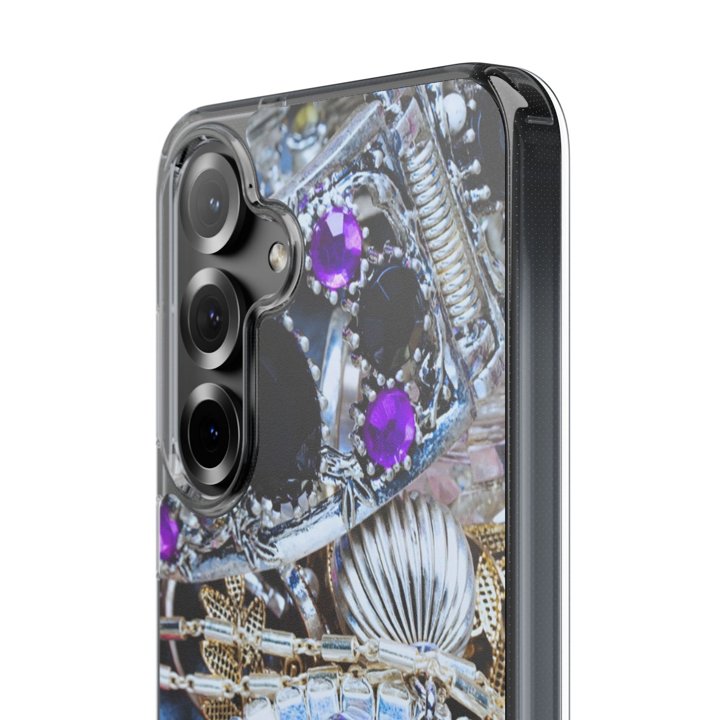 Clear Phone Case – Chrome Jewel