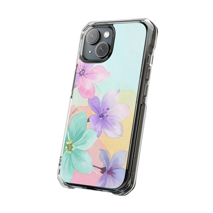 Clear Magnetic Phone Case – Water Petal