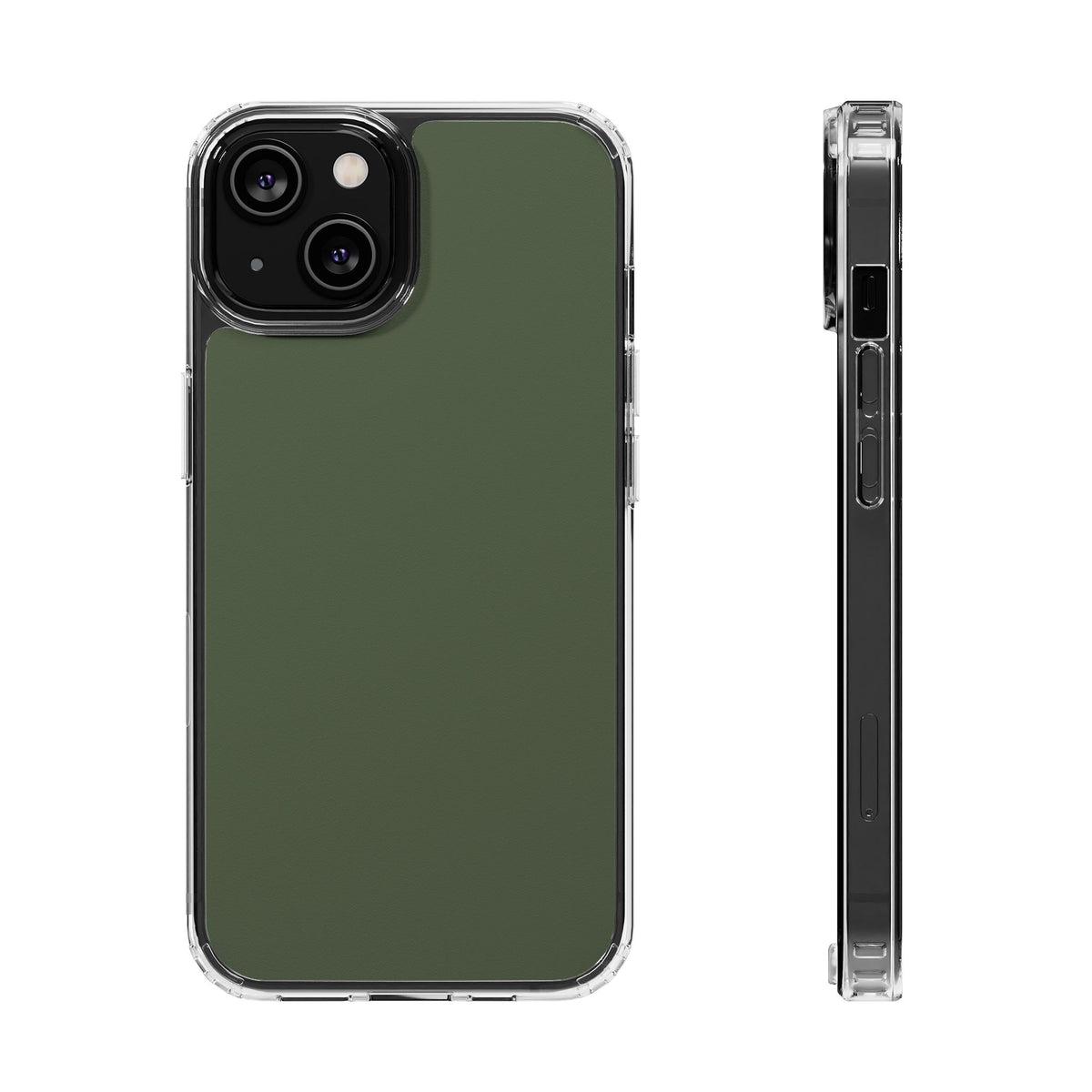 Clear Magnetic Phone Case – Cabin Green – Compatible with iPhone 13–16 Series