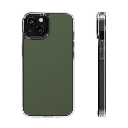 Clear Magnetic Phone Case – Cabin Green – Compatible with iPhone 13–16 Series