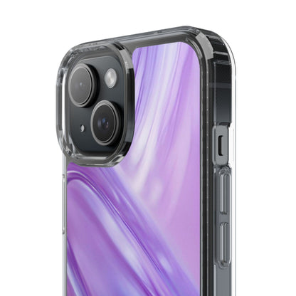 Clear Phone Case – Lavender Wave