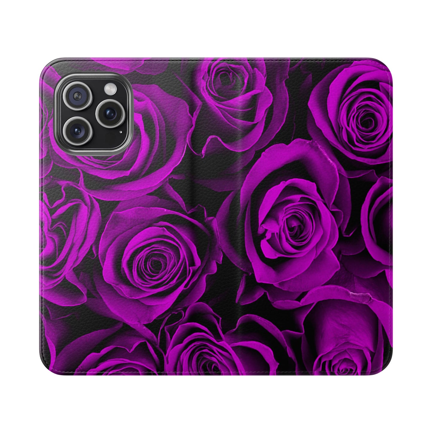 Flip Case – Amethyst Roses