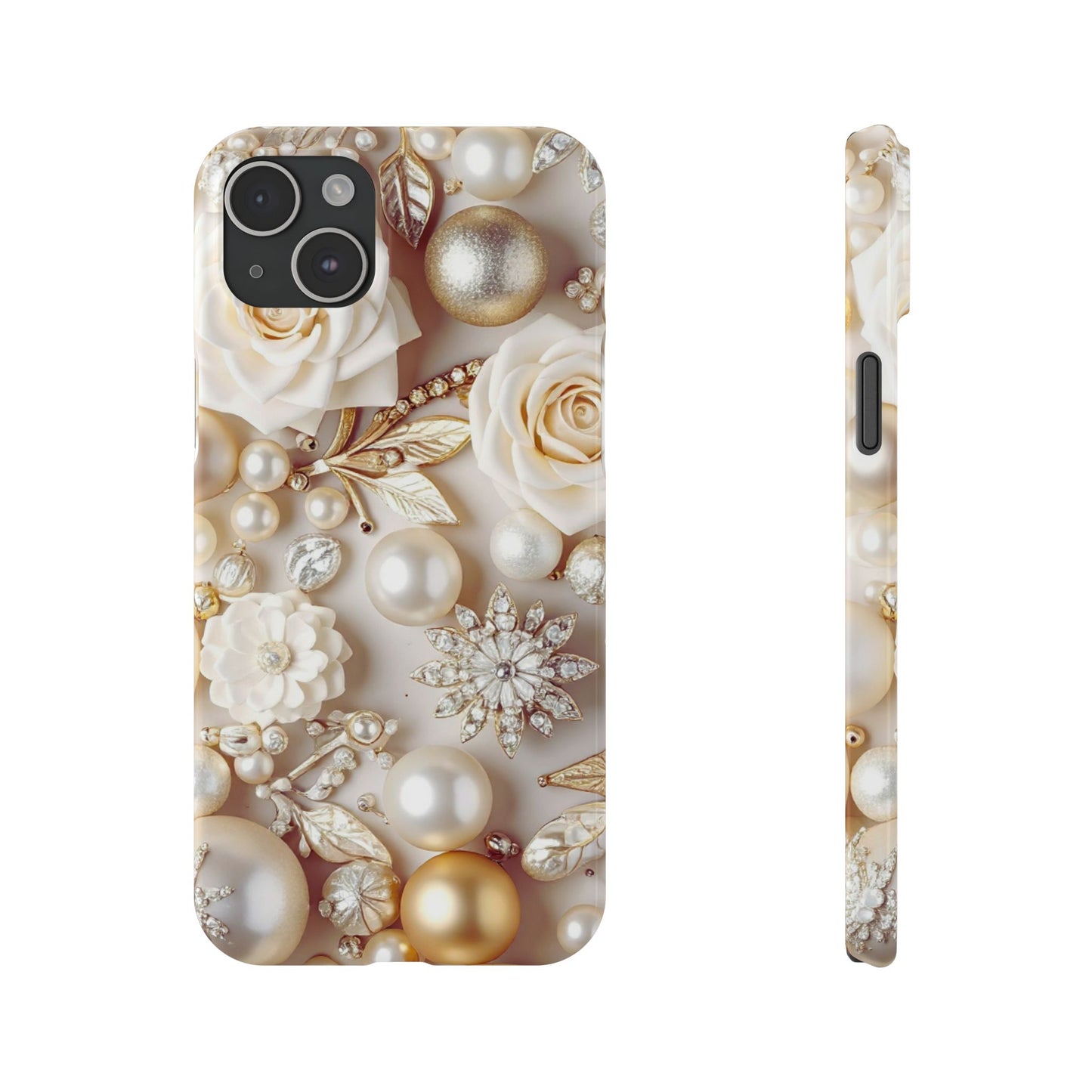 Slim Phone Case – Ivory Opulence