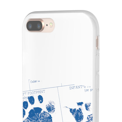 Flexi Case – Mom’s Little Blue Footprints