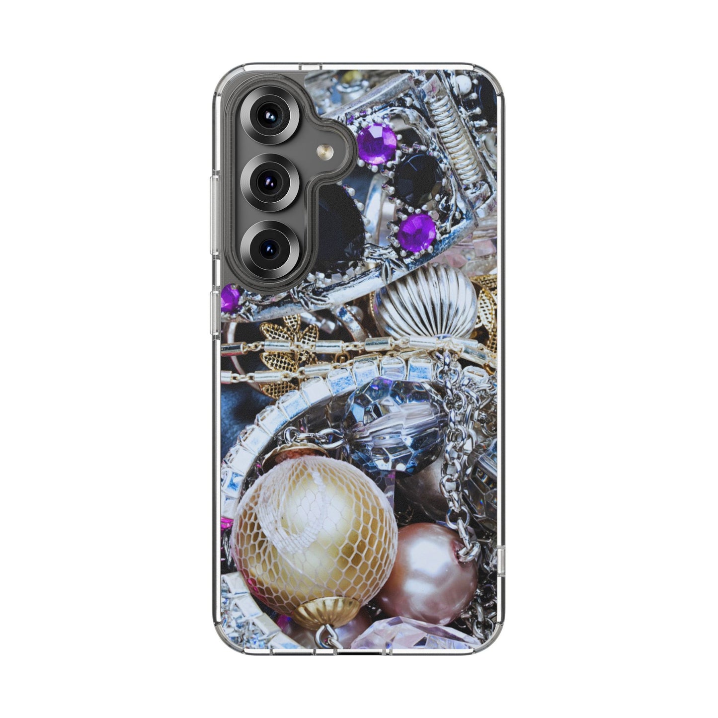 Clear Phone Case – Chrome Jewel