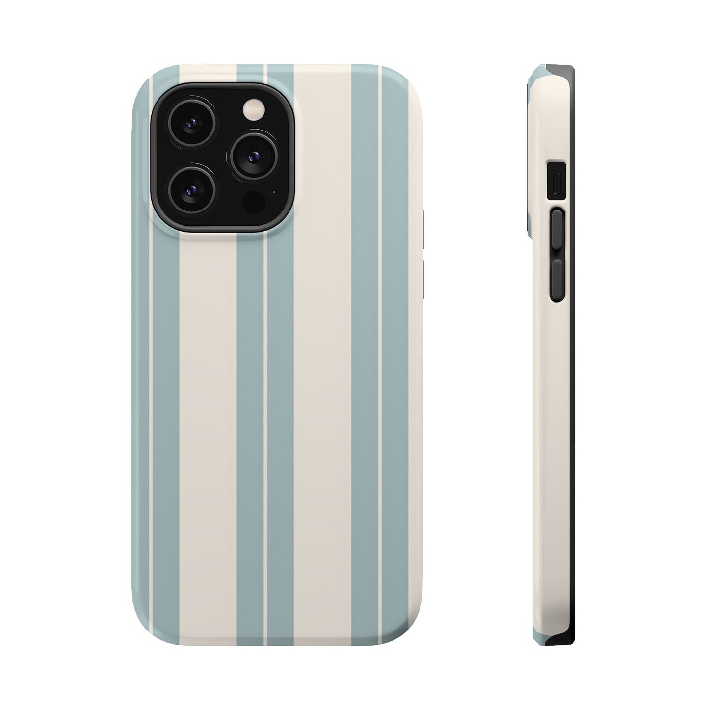 Wireless-Charging Compatible Case – Coastal Stripe