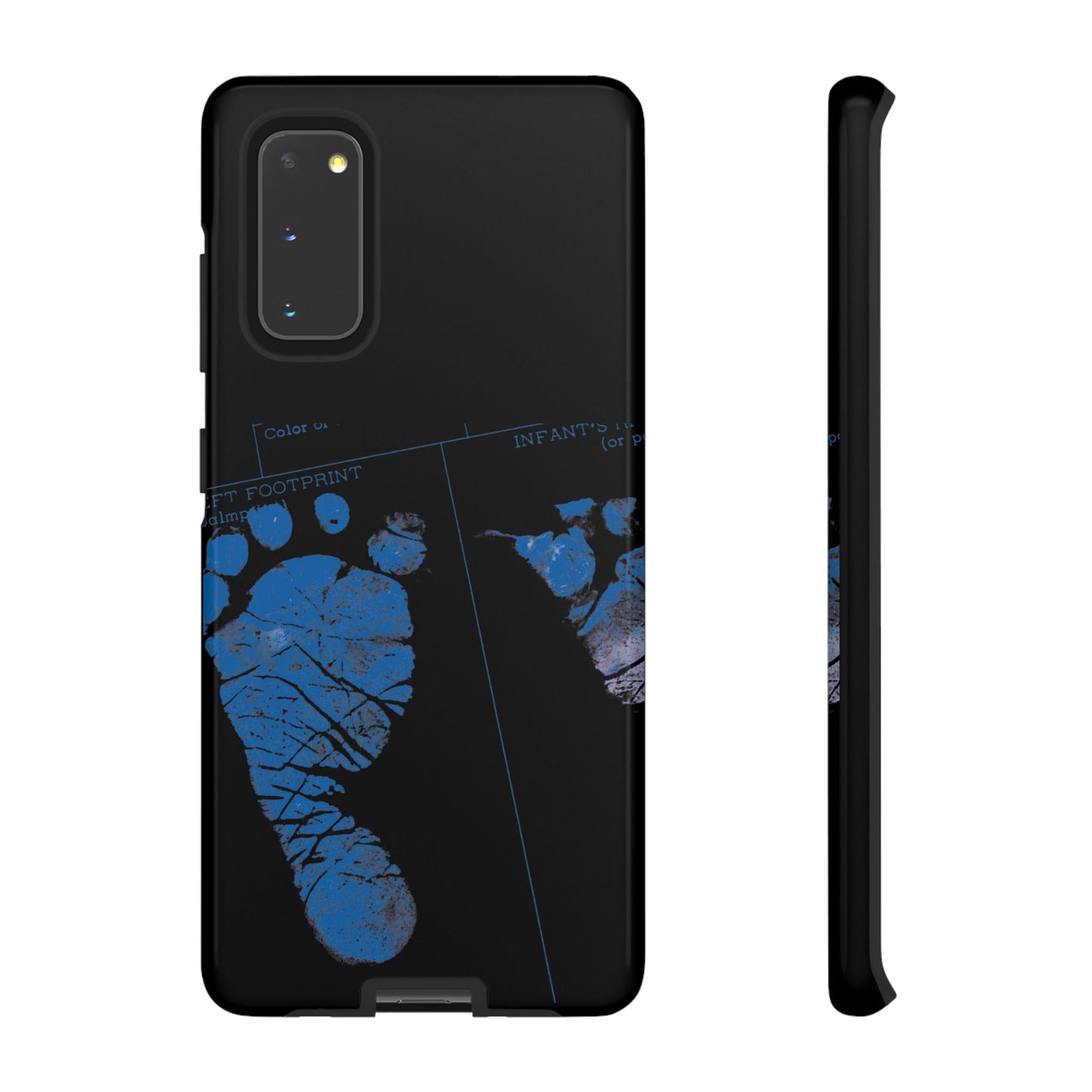 Protective Phone Case – Mom’s Little Blue Footprints