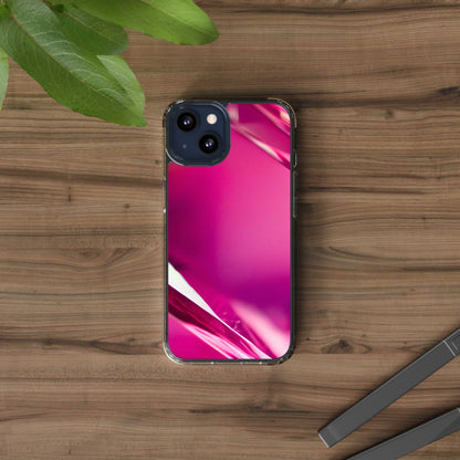 Clear Phone Case – Magenta Motion