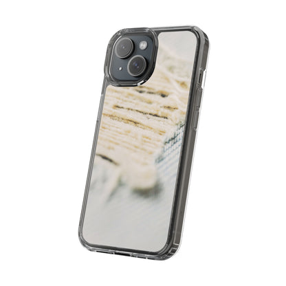 Clear Phone Case – Woven Warmth