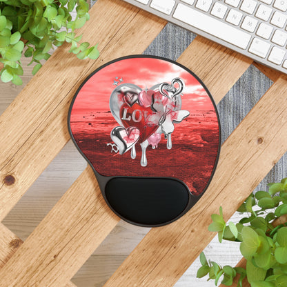 Ergonomic Mouse Pad with Wrist Rest – Chrome Love