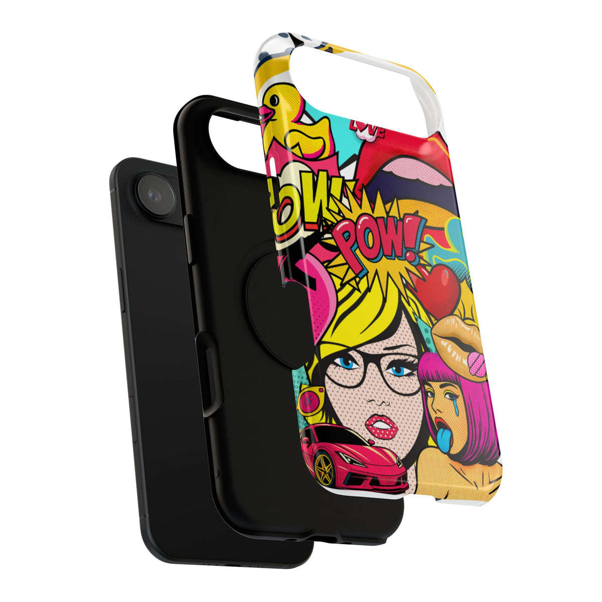 Impact-Resistant Phone Case – Pop Off – Compatible with iPhone 11–17 & Samsung Galaxy S22–S26 Series