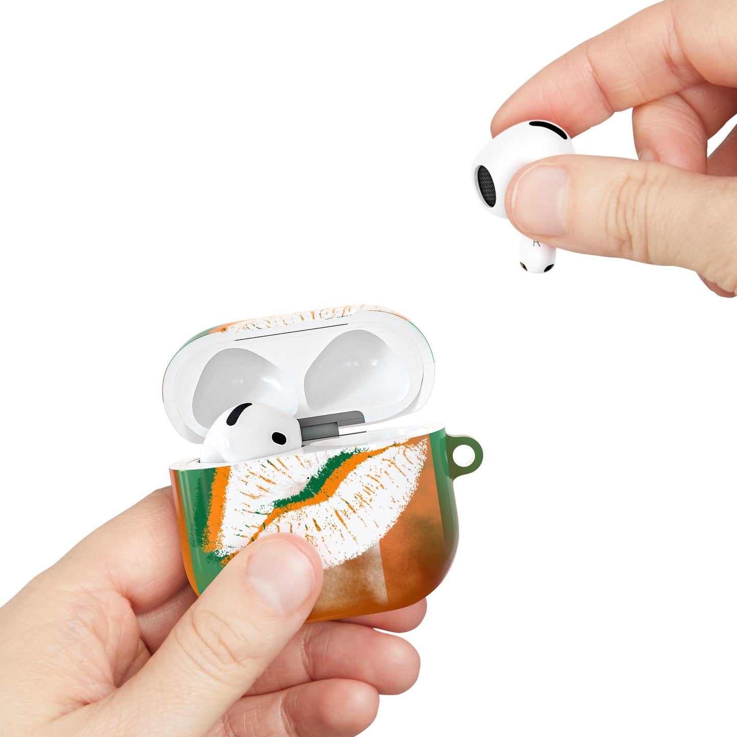 Wireless Earbud Case Cover – Irish Lip St. Patrick’s Day Design