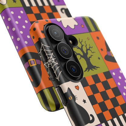 Protective Phone Case – Spooky Patchwork