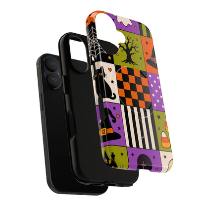 Protective Magnetic Phone Case – Spooky Patchwork