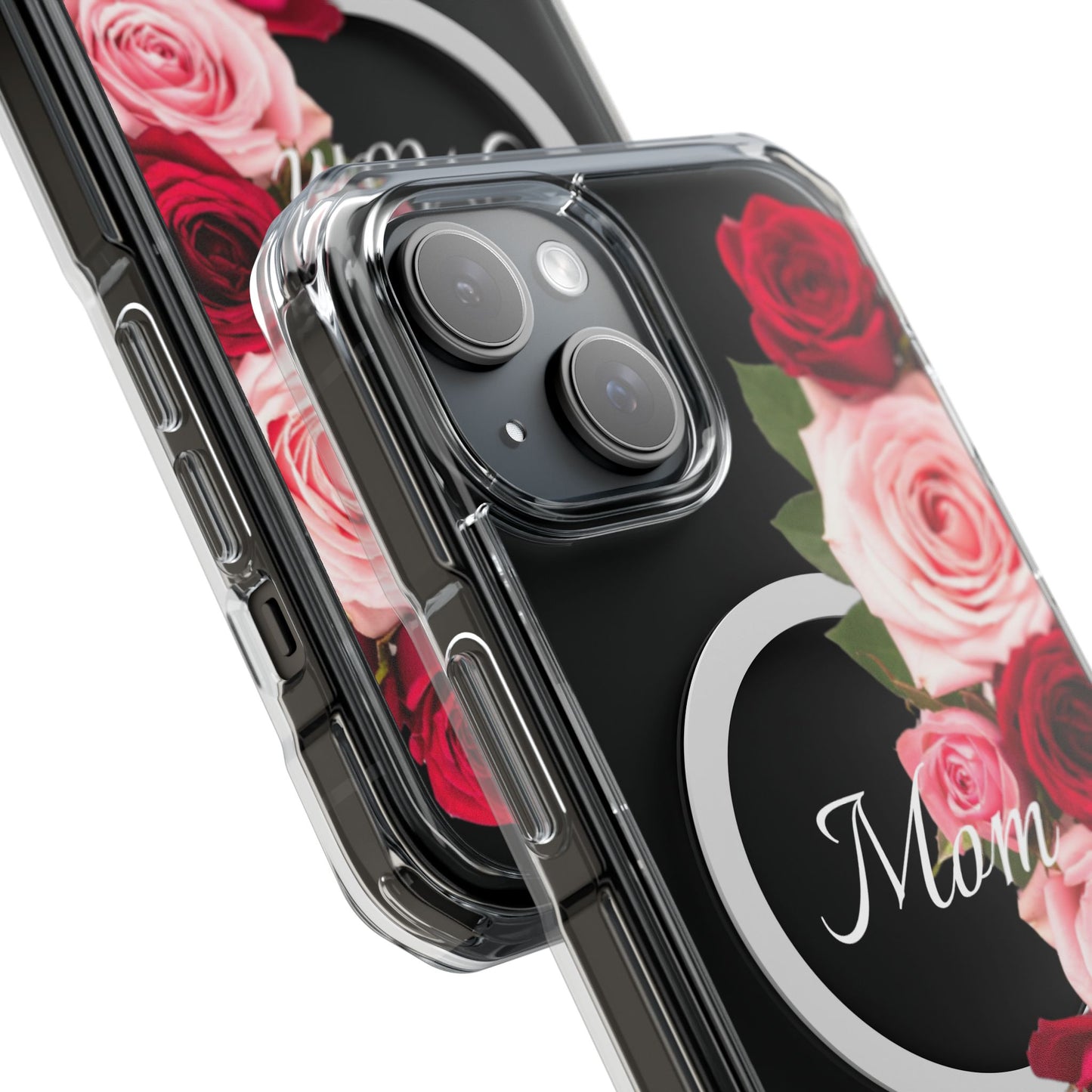 Clear Magnetic Phone Case – Mom’s Rose Bouquet