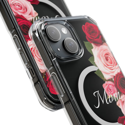 Clear Magnetic Phone Case – Mom’s Rose Bouquet