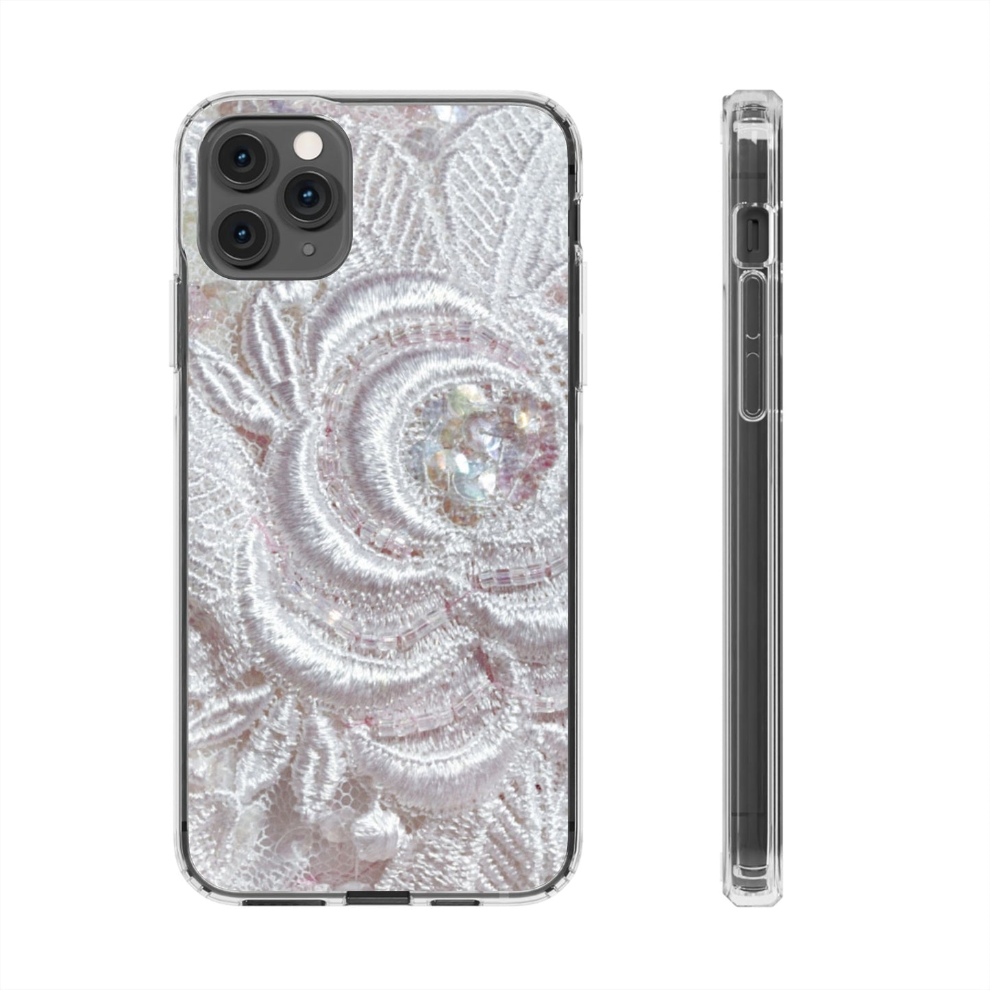 Clear Phone Case – Lace Veil