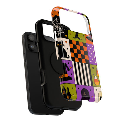 Impact-Resistant Phone Case – Spooky Patchwork