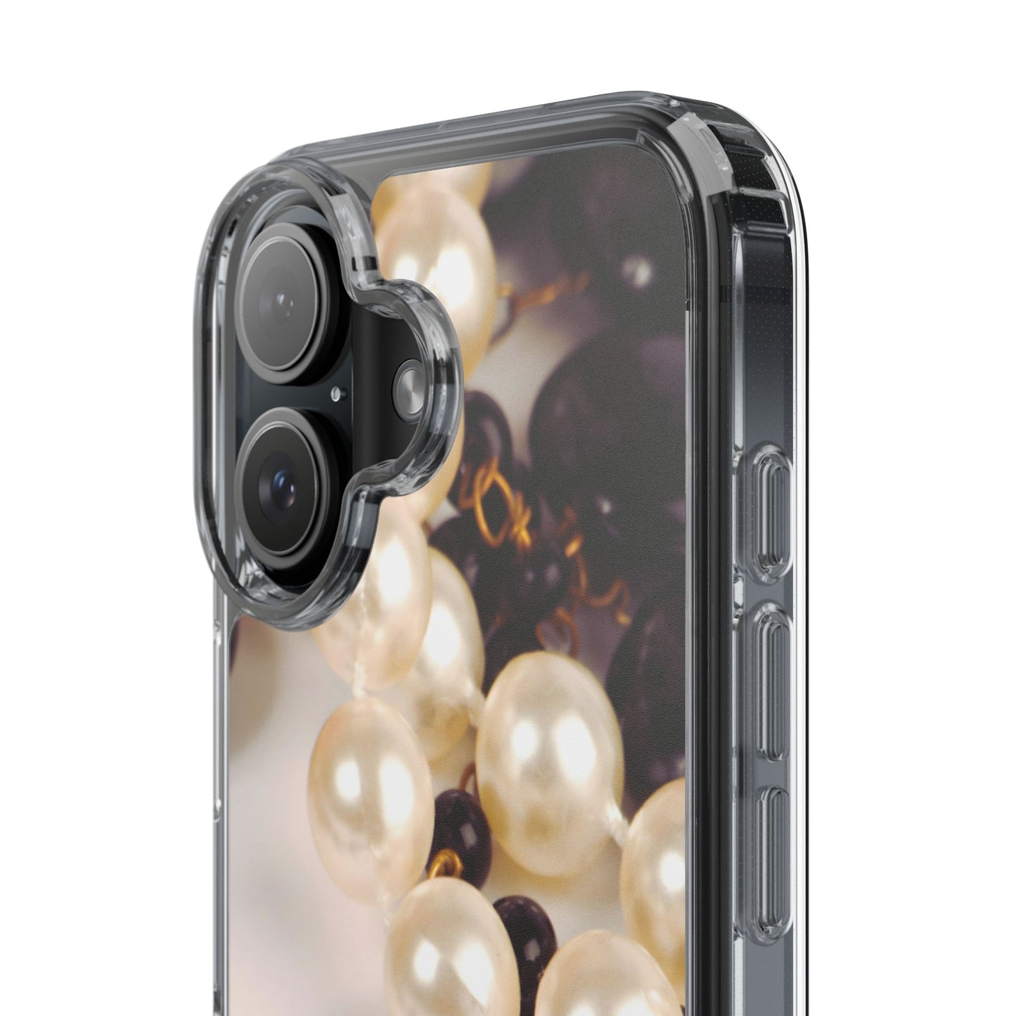 Clear Phone Case – Noir Pearl