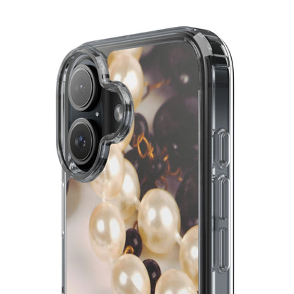Clear Phone Case – Noir Pearl
