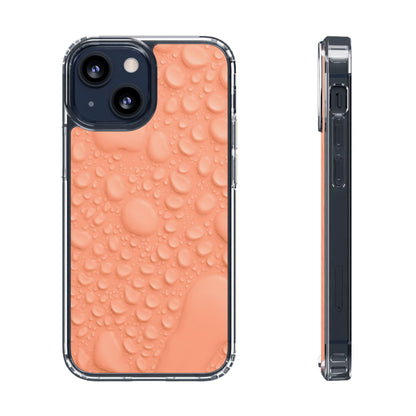 Clear Phone Case – Apricot Rain