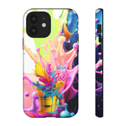 Color Splash Phone Case — “Life in Color” Protective Tough Case
