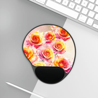 Ergonomic Mouse Pad – Sunset Roses