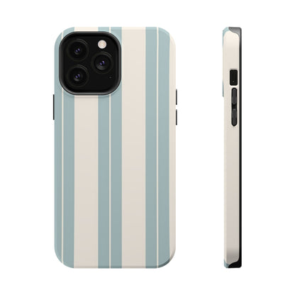 Wireless-Charging Compatible Case – Coastal Stripe