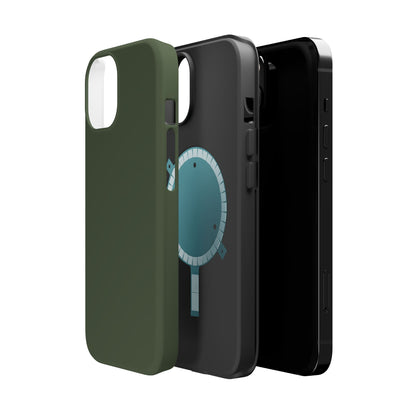 Wireless-Charging Compatible Case – Cabin Green – Compatible with iPhone 13–17 & Samsung Galaxy S25–S26 Series