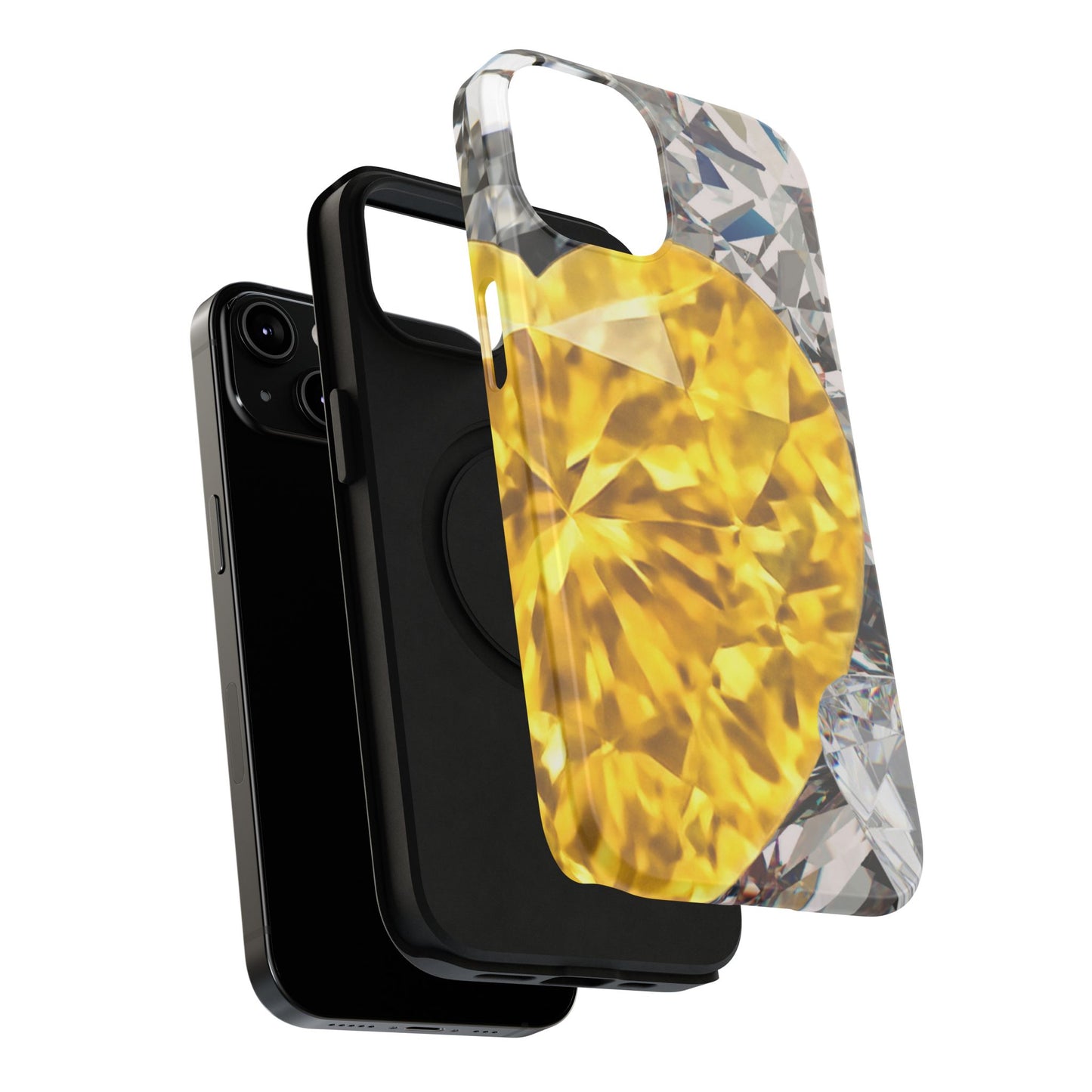 Impact-Resistant Phone Case – Heart of Gold