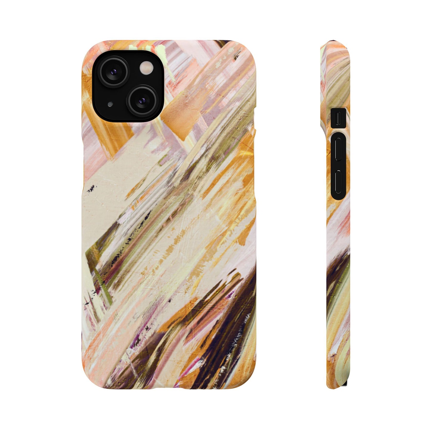 Snap Phone Case – Brush & Bronze