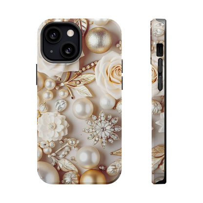 Wireless-Charging Compatible Case – Ivory Opulence