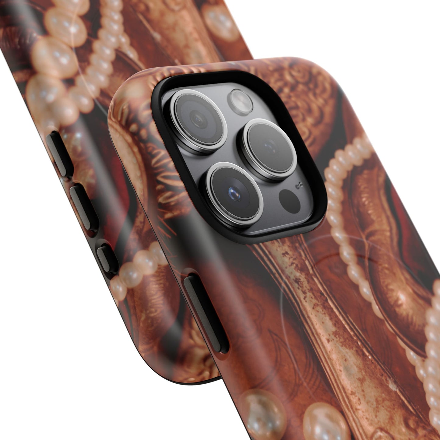 Protective Magnetic Phone Case – Bronze Vanity