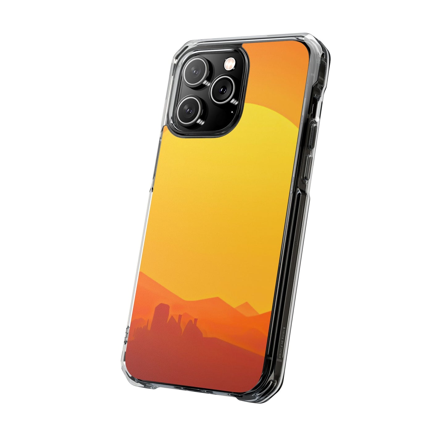 Clear Magnetic Phone Case — Desert Sunrise