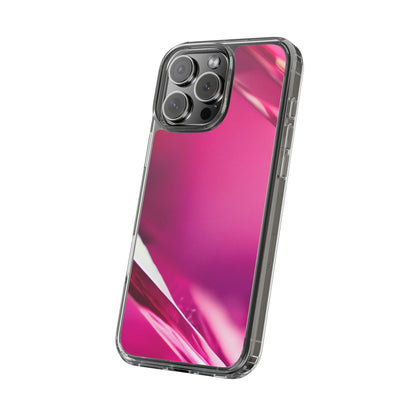 Clear Phone Case – Magenta Motion