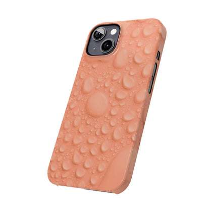 Slim Phone Case – Apricot Rain