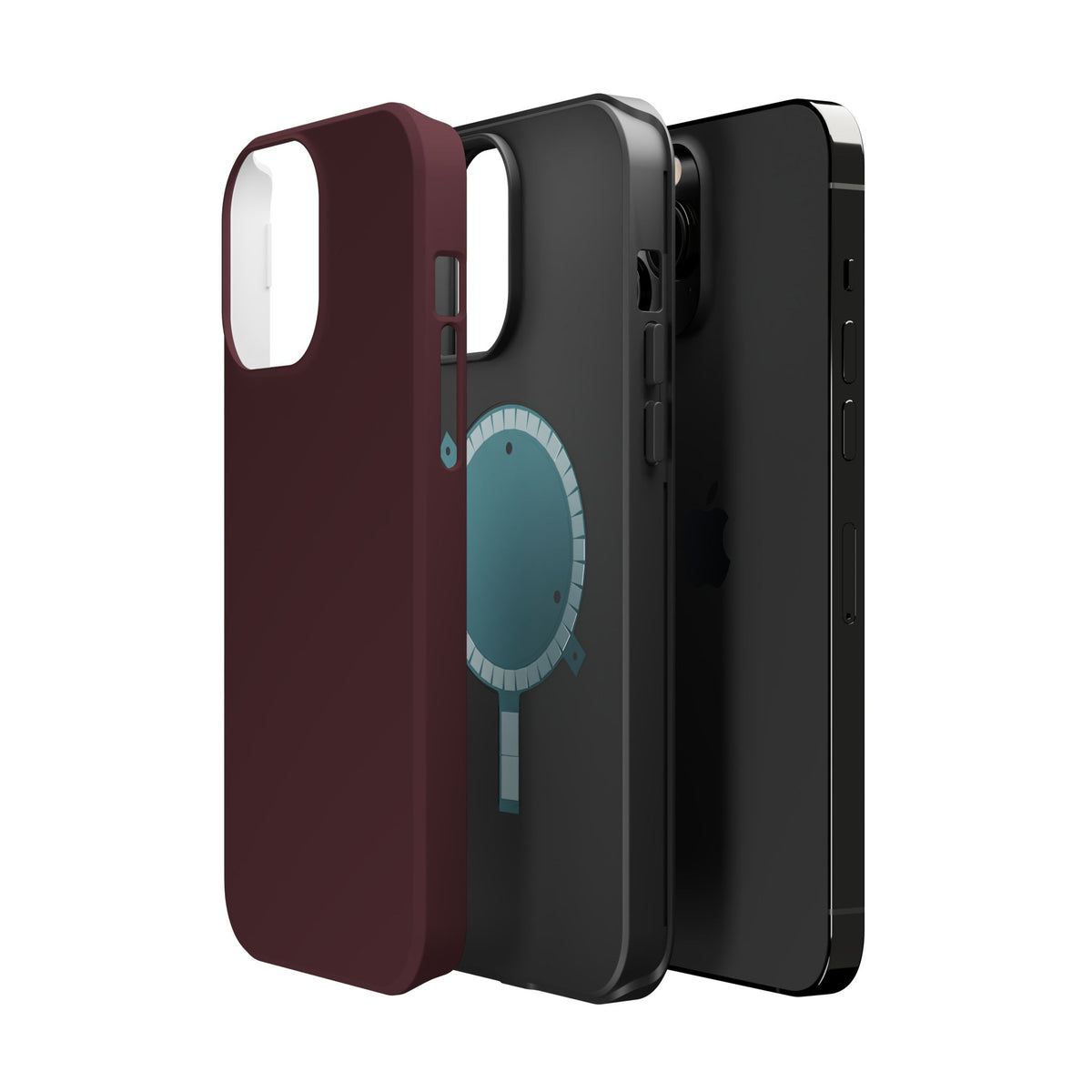 Wireless-Charging Compatible Case – Mulled Wine – Compatible with iPhone 13–17 & Samsung Galaxy S25–S26 Series