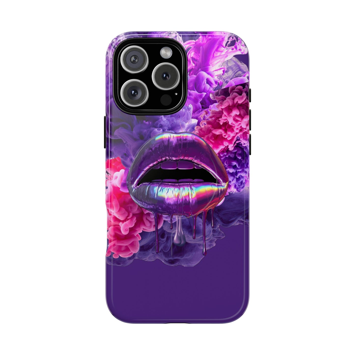 Protective Magnetic Phone Case – Purple Haze Lips