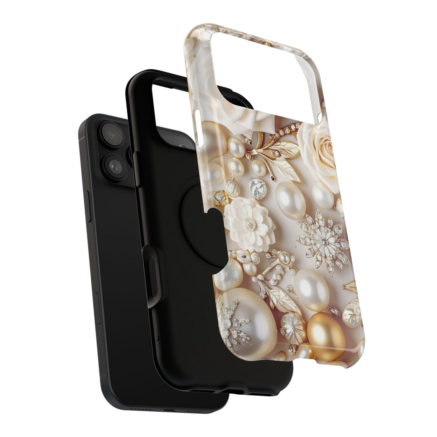 Impact-Resistant Phone Case – Ivory Opulence