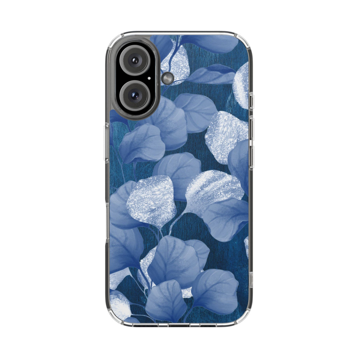 Clear Phone Case – October Blues – Compatible with iPhone 13–17 & Samsung Galaxy S25–S26 Series