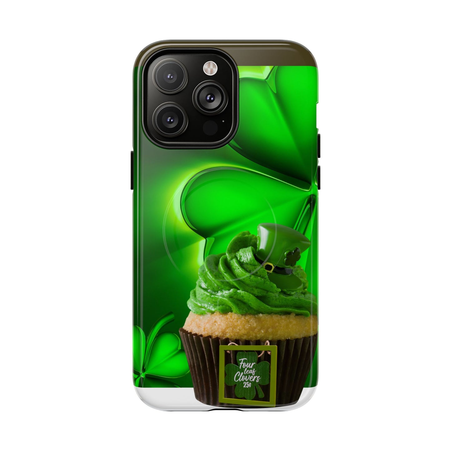 Protective Phone Case – Lucky Clover Cupcake