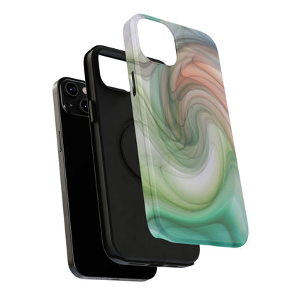 Impact-Resistant Phone Case – Marble Flow