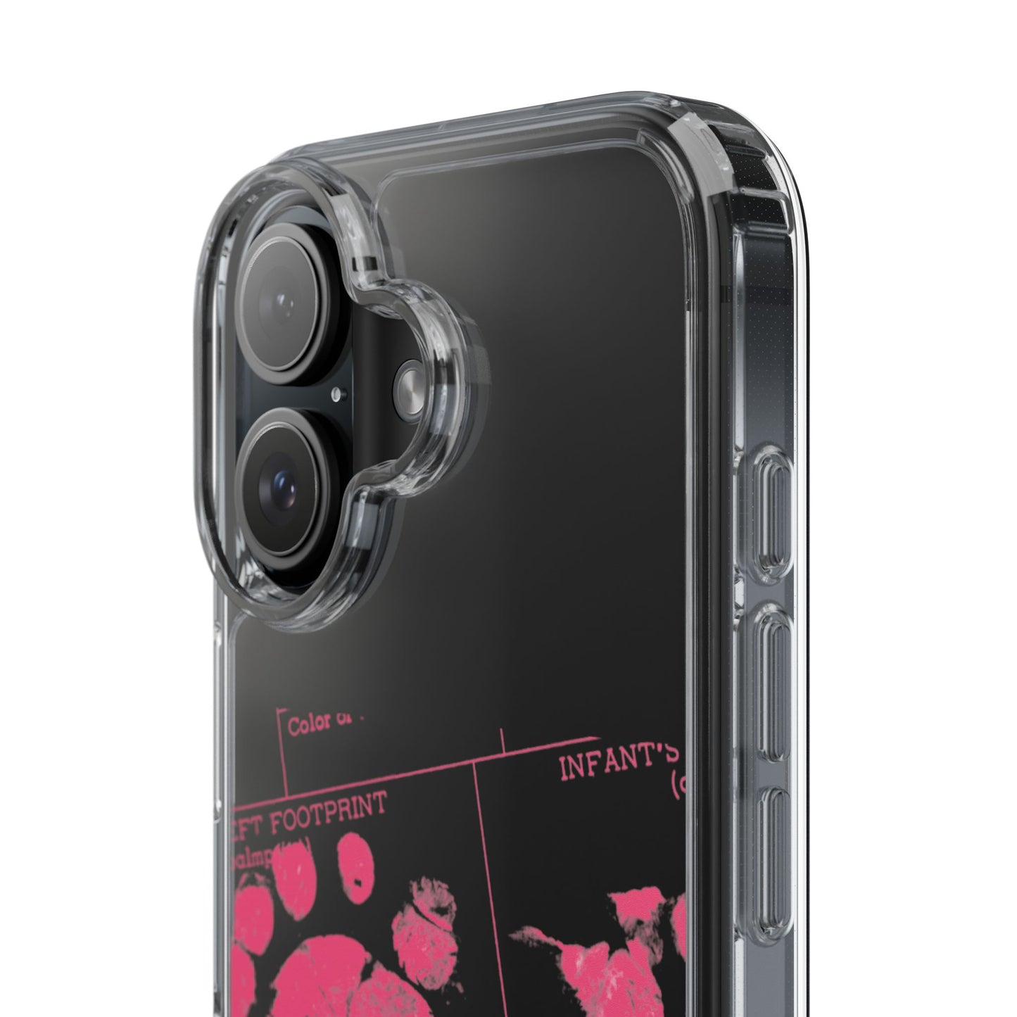 Clear Phone Case – Mom’s Little Pink Footprints