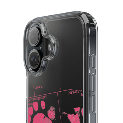 Clear Phone Case – Mom’s Little Pink Footprints