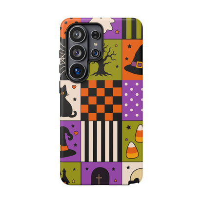 Protective Phone Case – Spooky Patchwork